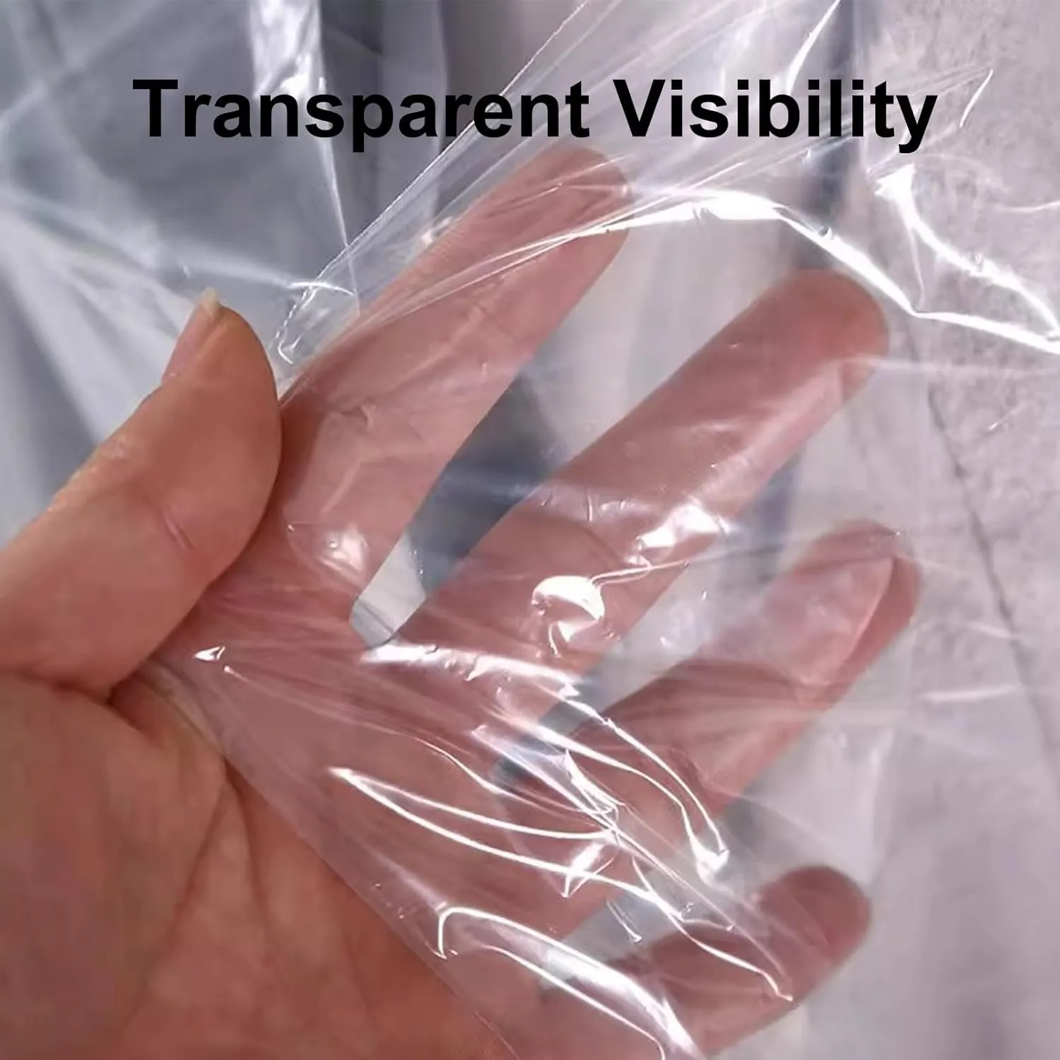 100 Plastic Garment Bags for Hanging Clothes, Transparent Garment Bag, Bottom Opening, Suitable for Home, Apartment(60x130cm/24x51in)