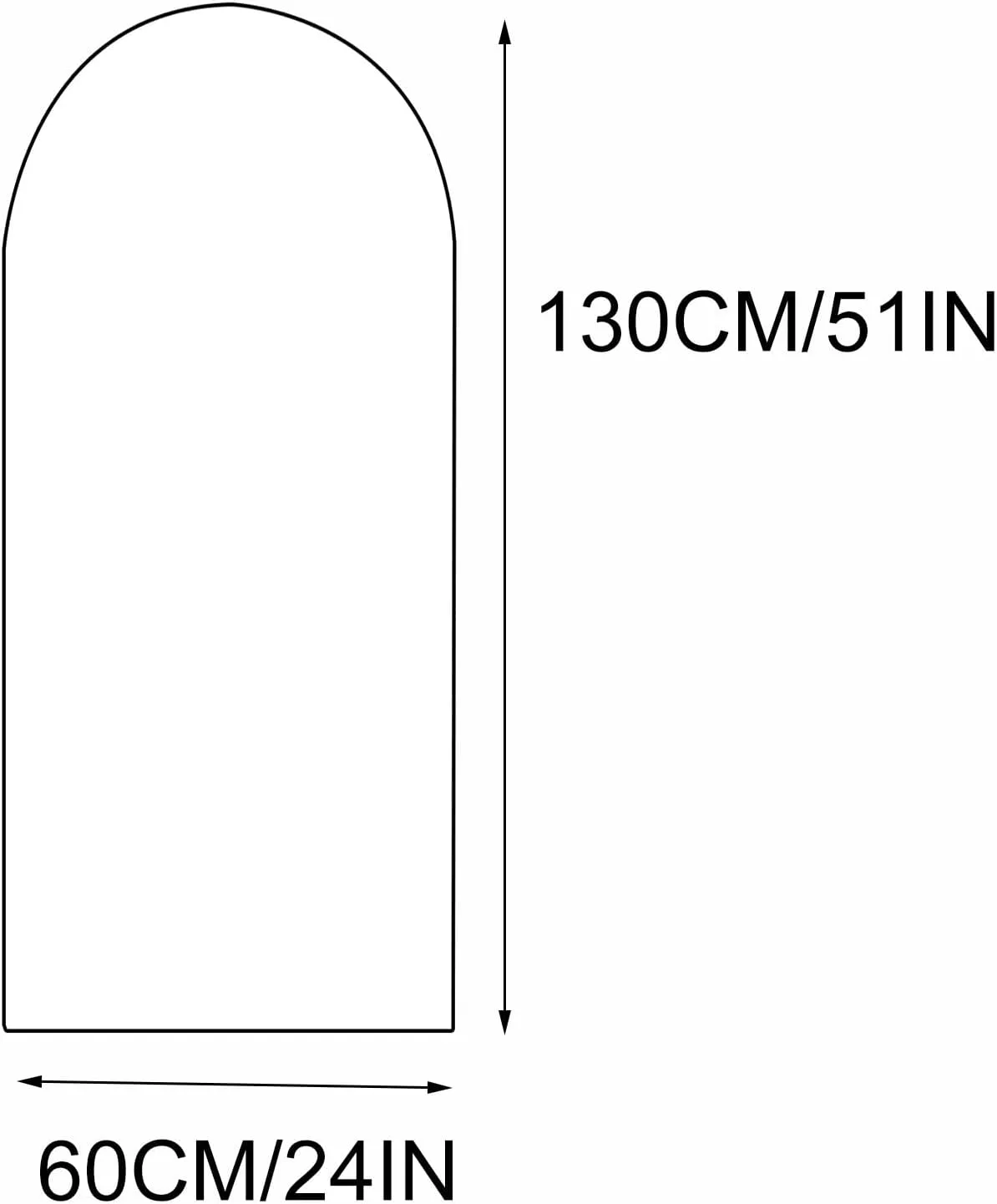100 Plastic Garment Bags for Hanging Clothes, Transparent Garment Bag, Bottom Opening, Suitable for Home, Apartment(60x130cm/24x51in)