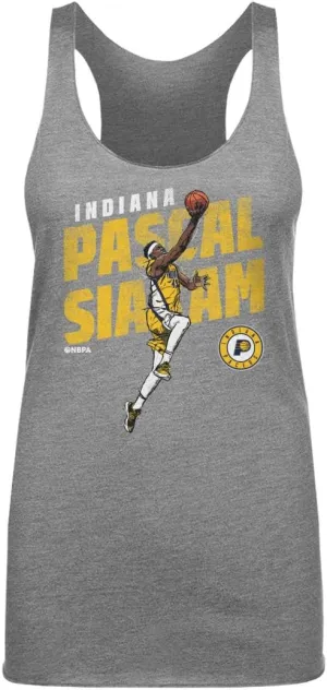 500 LEVEL Pascal Siakam Indiana Pacers Women's Tank Top - Pascal Siakam Indiana Pacers Slant WHT