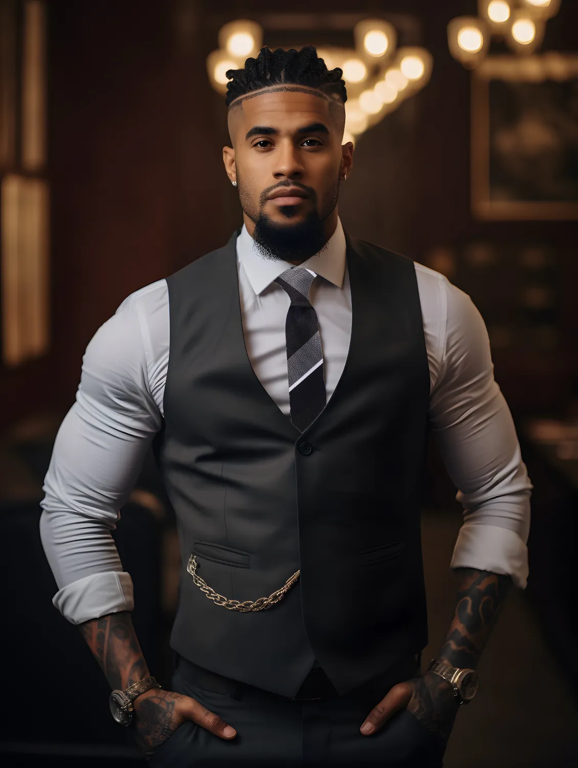 Adonis Stripe Necktie