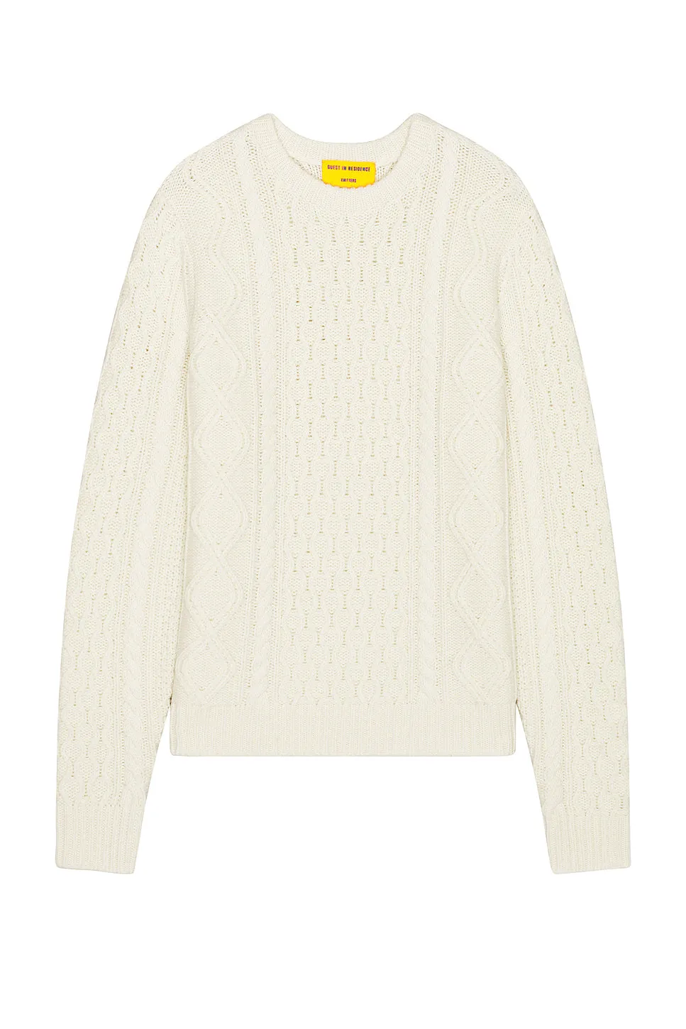 Allday Cable Crew Neck Sweater in Cashmere Blend
