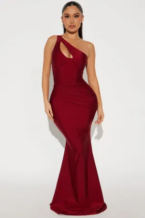 As You Know It Maxi Dress - Wine