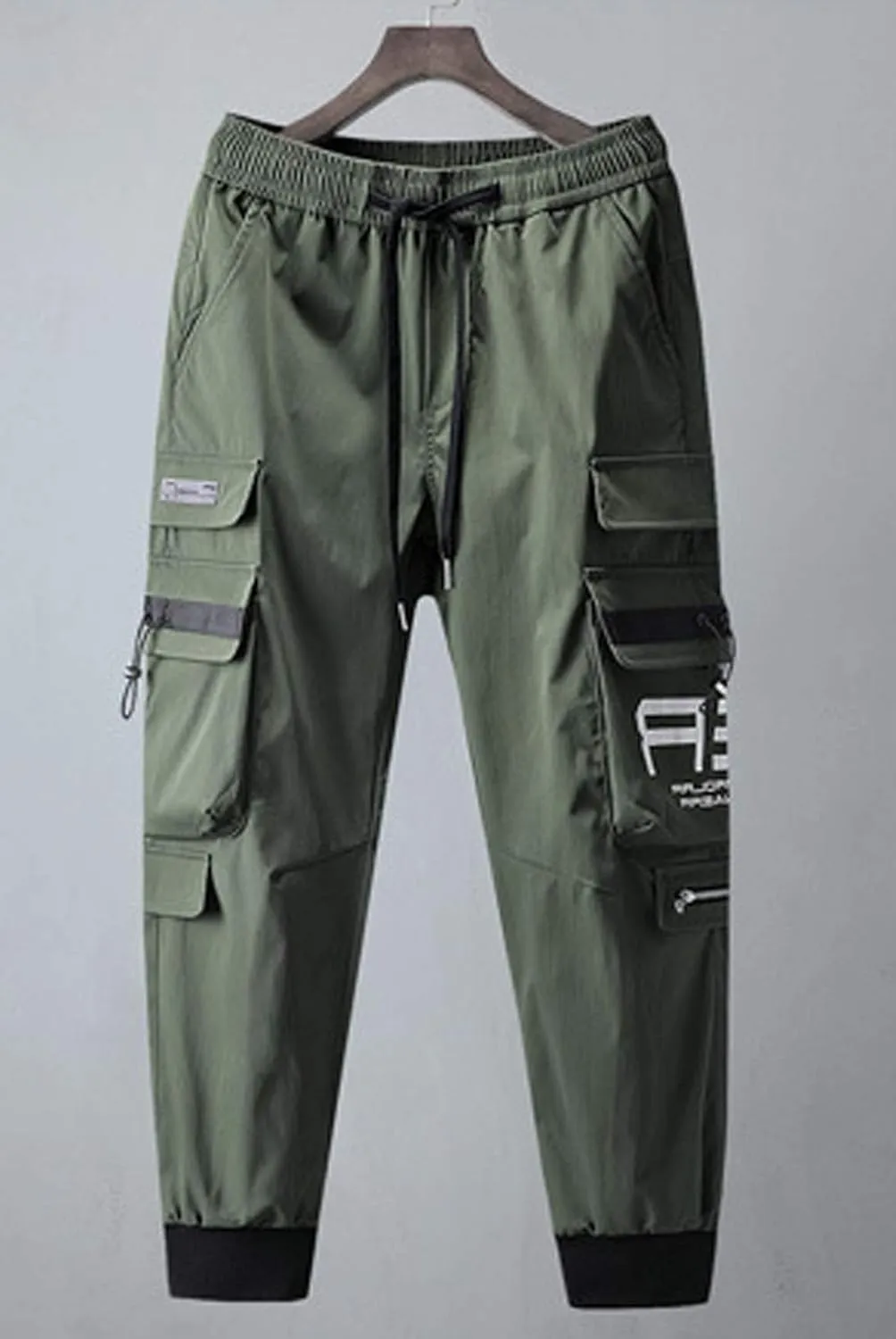 Astellarie Mens Jogger Pants Techwear Hip Hop Punk Harem Cargo Jogger Pant Streetwear Tactical Track Pants with Pocket