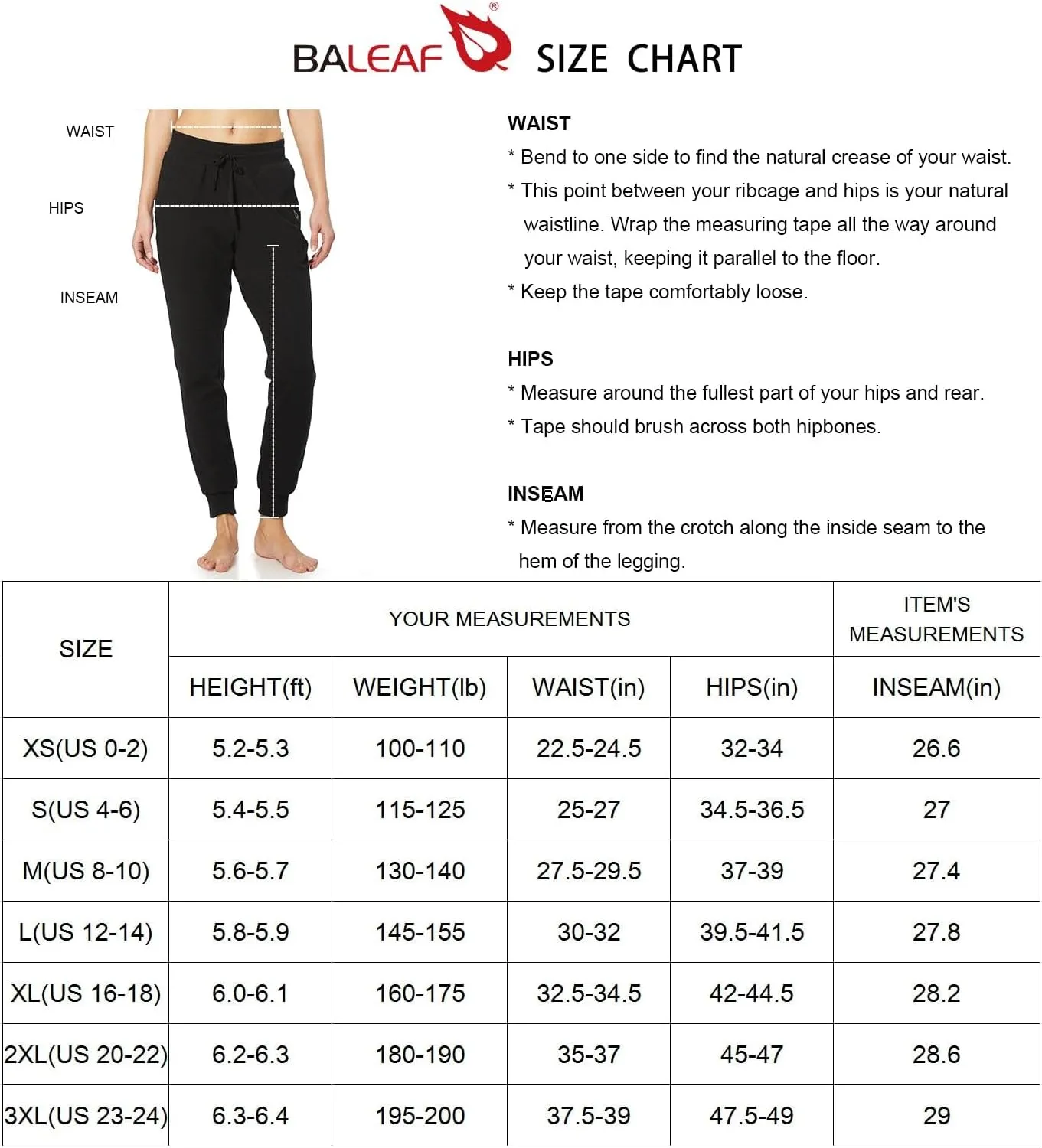 baleaf Womens Sweatpants Cotton Joggers with Pockets Lounge Sweat Pants Tapered Casual Running Workout Yoga