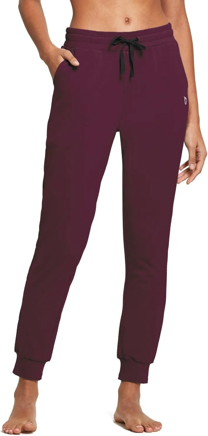 baleaf Womens Sweatpants Cotton Joggers with Pockets Lounge Sweat Pants Tapered Casual Running Workout Yoga