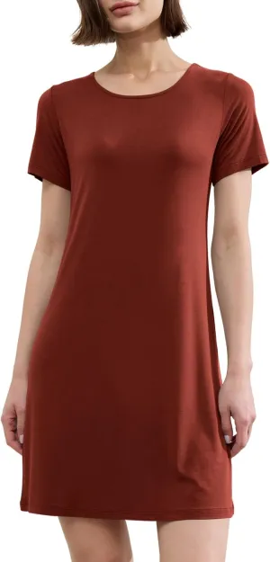 BAMBOO COOL Nightgowns for Women Sleepshirts Cute Short Sleeve Dress Pajamas Women's Soft Sleepwear