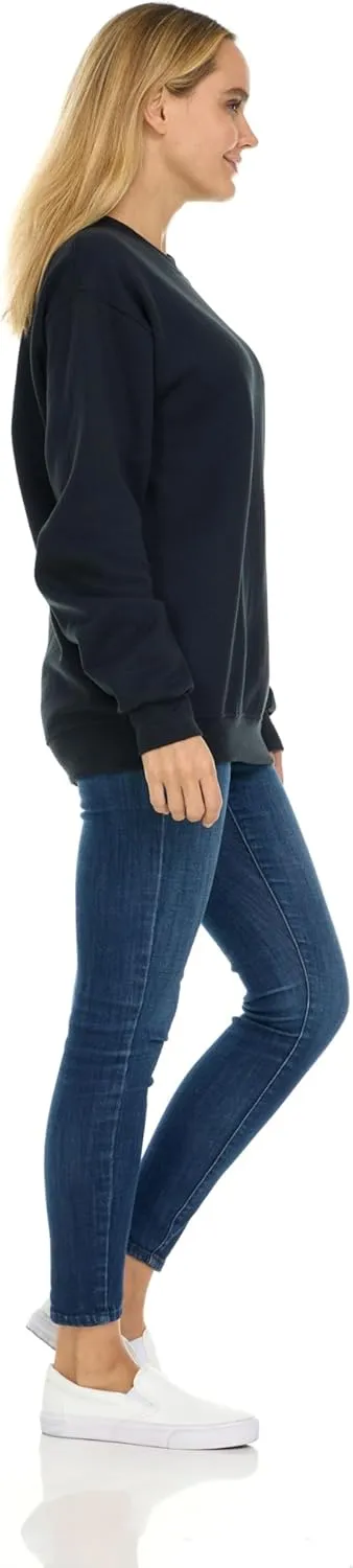 BILLIONHATS 6 Pack Womens Oversized Crew Neck Sweatshirt, Fleece Lined, Bulk Wholesale Sweatshirts for Charities & Events