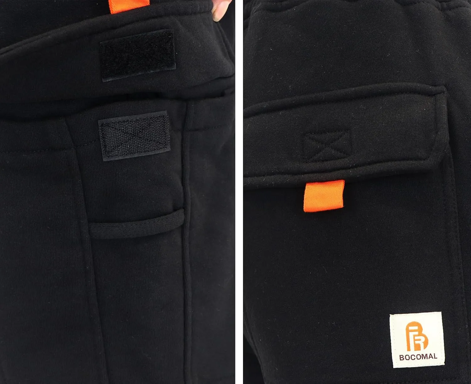 BOCOMAL FR Cargo Sweatpants Flame Resistant Midweight 10.5oz Knit Multi-Pockets FR Pants(Non Fleece)