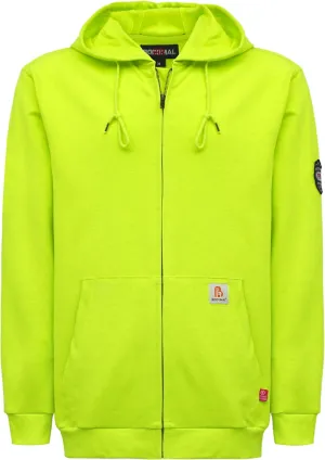 BOCOMAL FR Hoodies Zipper Front for Summer 7.5oz Lightweight Cotton Flame Resistant SweatshirtNon Fleece