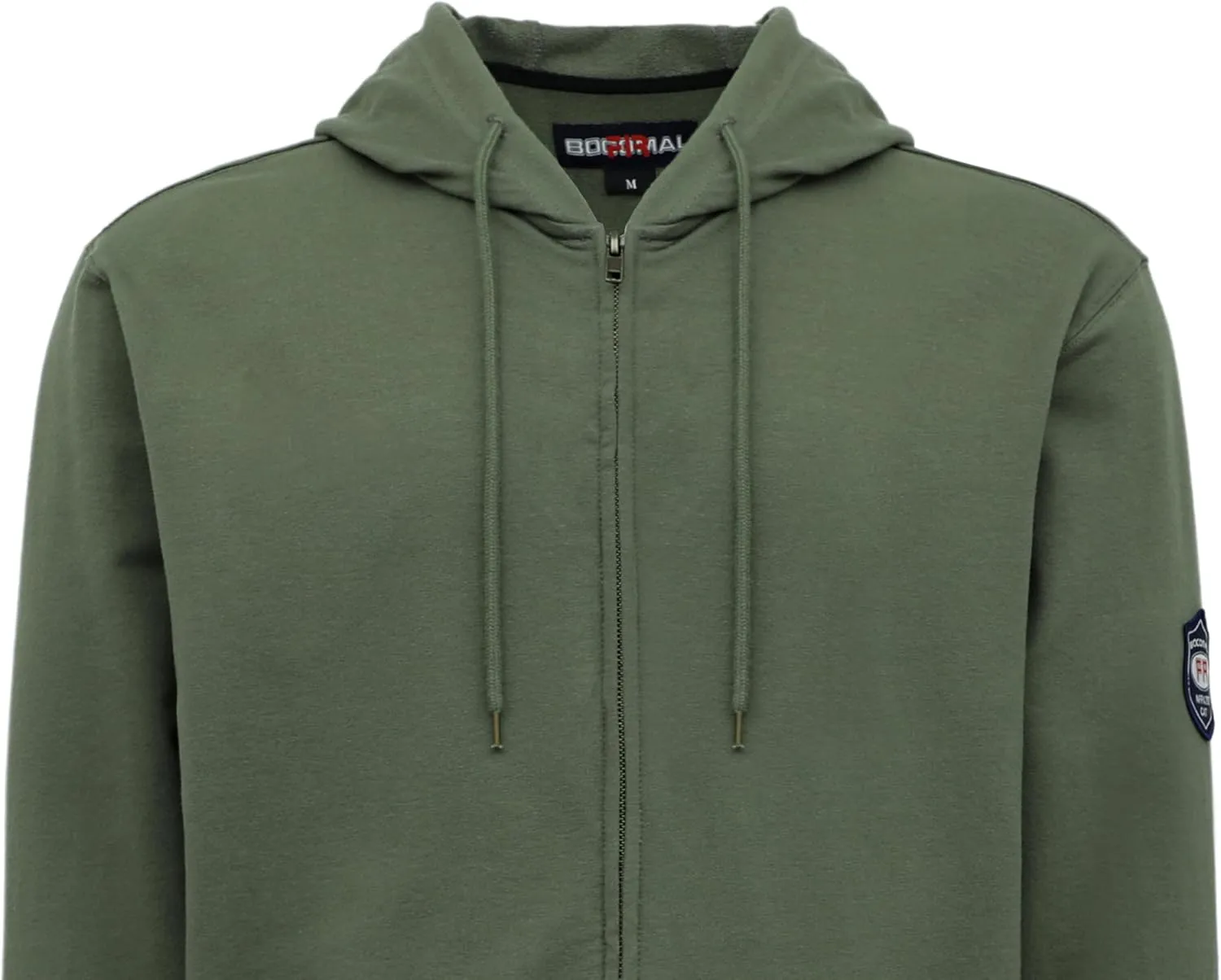 BOCOMAL FR Hoodies Zipper Front for Summer 7.5oz Lightweight Cotton Flame Resistant SweatshirtNon Fleece
