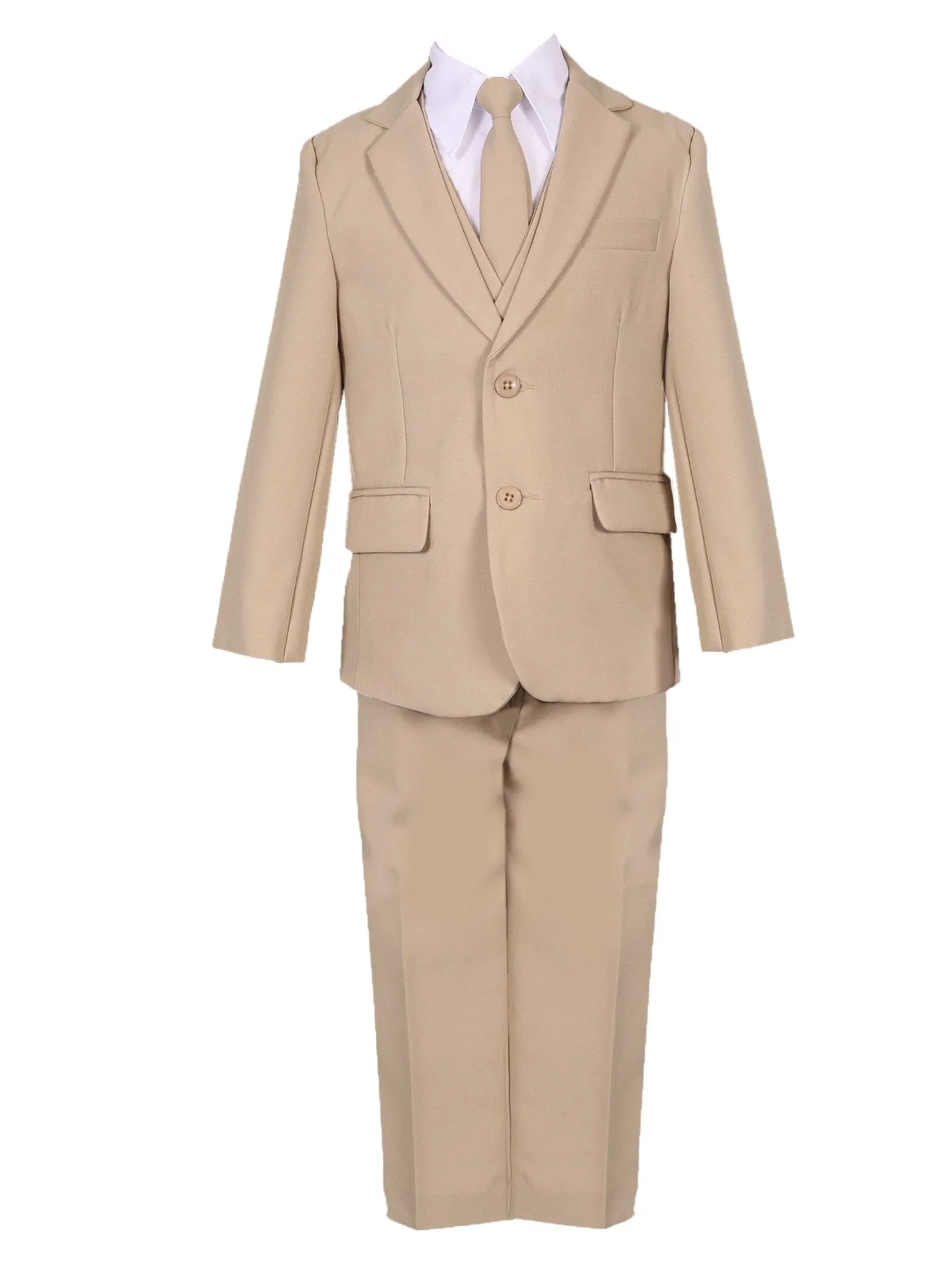 Boys Multi Color Slim Fit Fancy 5 pc Special Occasion Suit Set 2T-20
