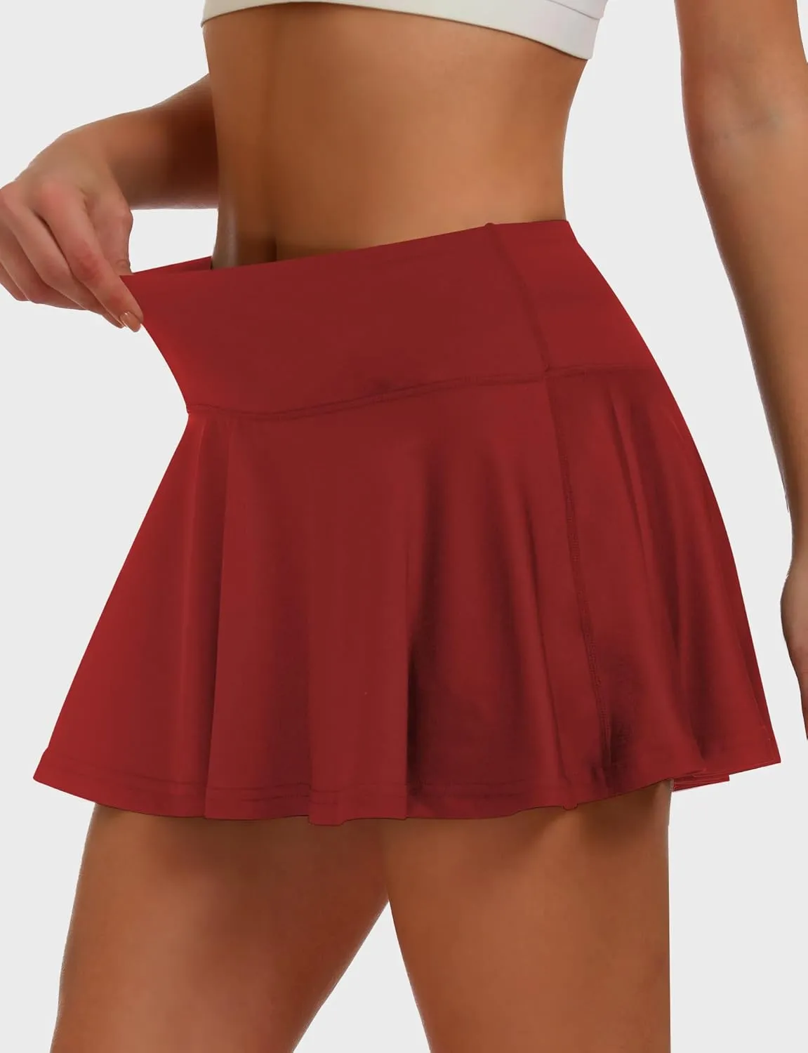 Buauty Tennis Skirts with Pocket Women's High Waisted Athletic Skorts Golf Pleated Skirts for Pickleball Workout Outfits