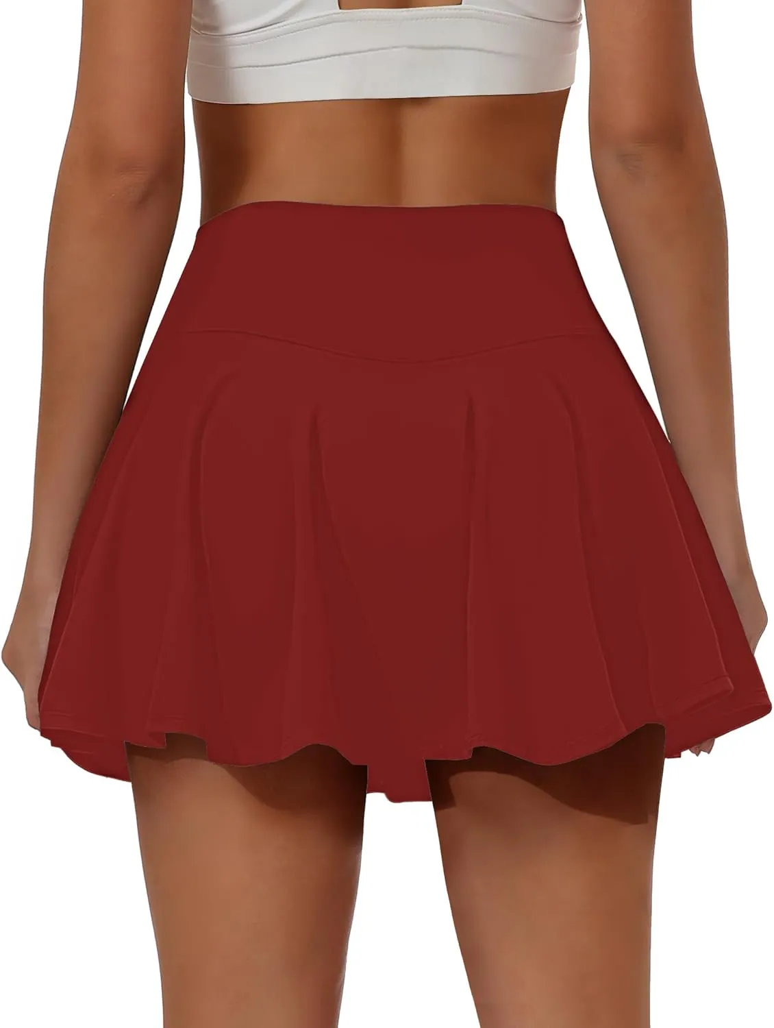 Buauty Tennis Skirts with Pocket Women's High Waisted Athletic Skorts Golf Pleated Skirts for Pickleball Workout Outfits