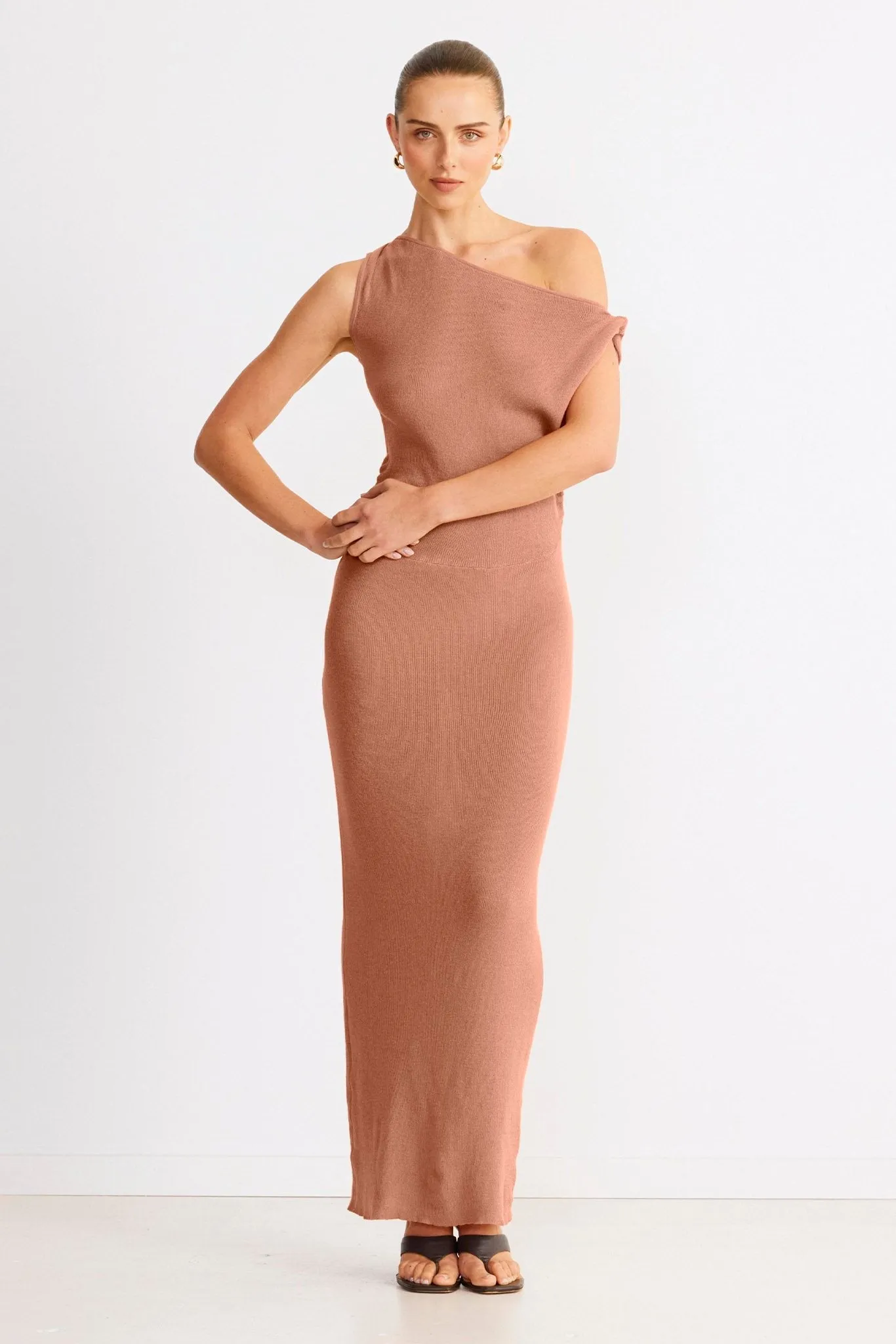 Calina Maxi Dress - Clay