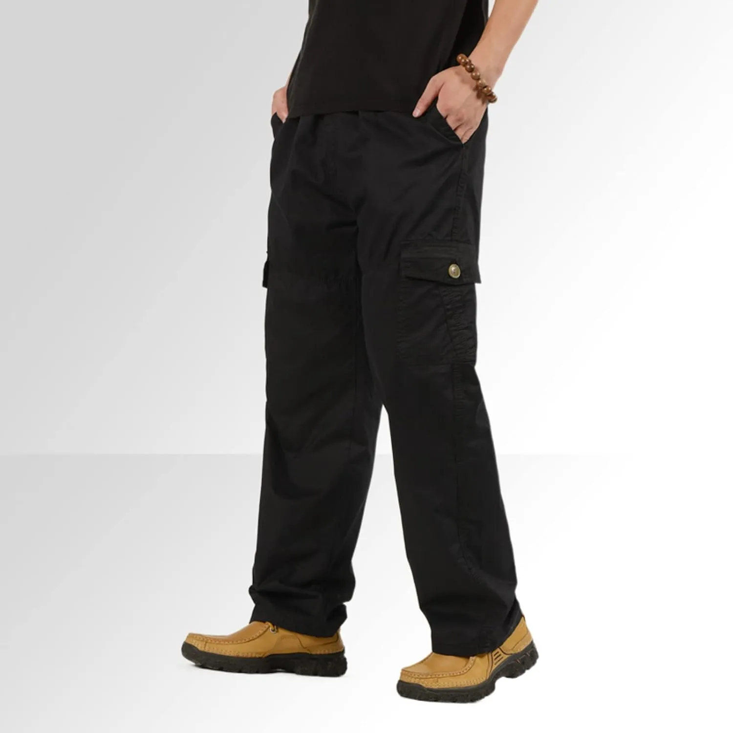 Cargo Pants for Men,Mens Pants Cargo Joggers Fleece Sweatpants Casual Pant with Pockets Chino Slim Fit Trousers
