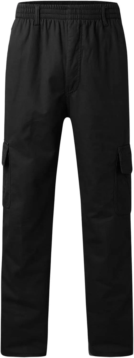 Cargo Pants for Men,Mens Pants Cargo Joggers Fleece Sweatpants Casual Pant with Pockets Chino Slim Fit Trousers