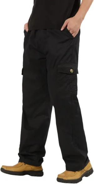 Cargo Pants for Men,Mens Pants Cargo Joggers Fleece Sweatpants Casual Pant with Pockets Chino Slim Fit Trousers
