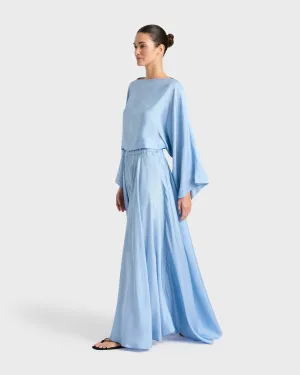 Como Maxi Skirt - Sky Blue