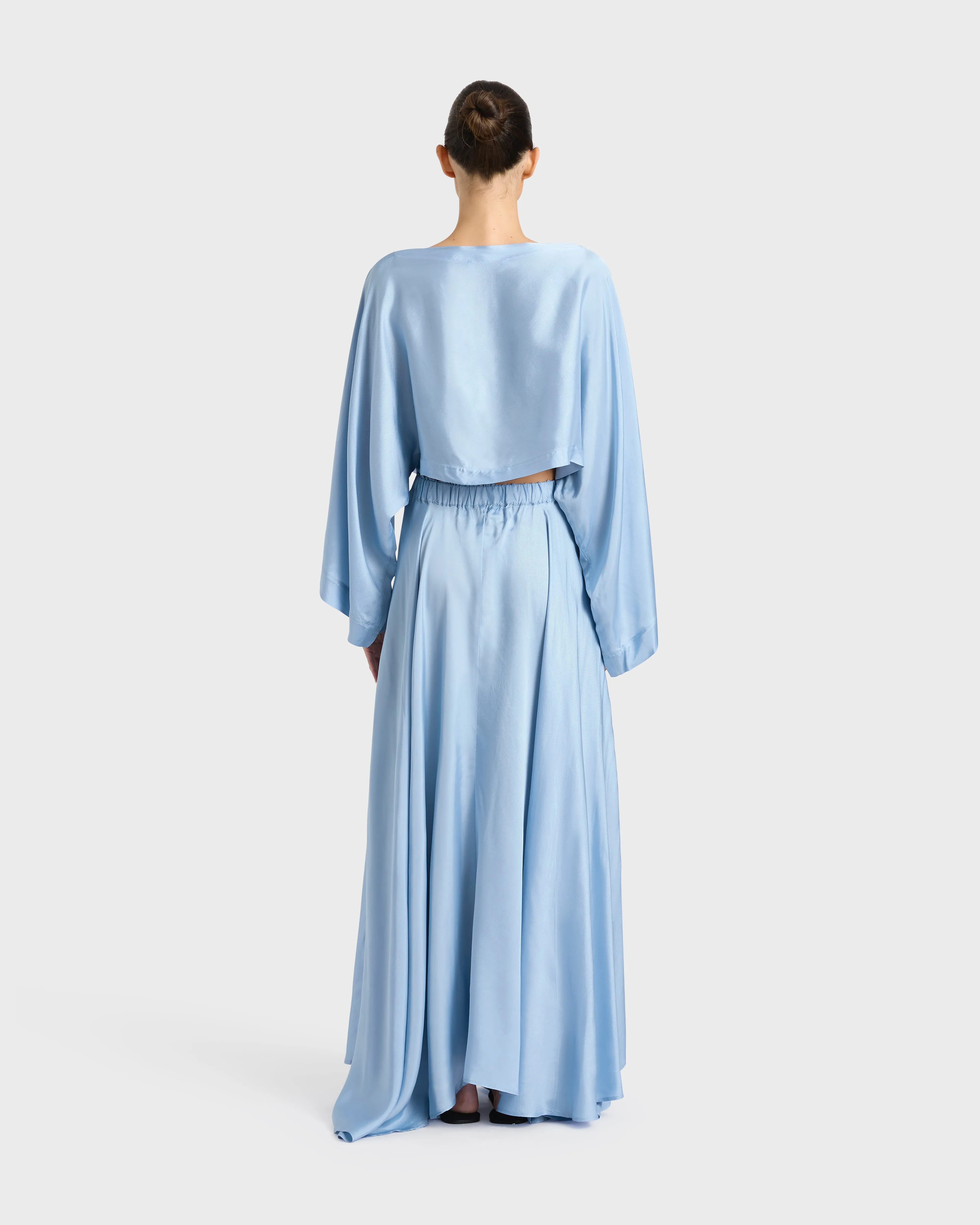 Como Maxi Skirt - Sky Blue