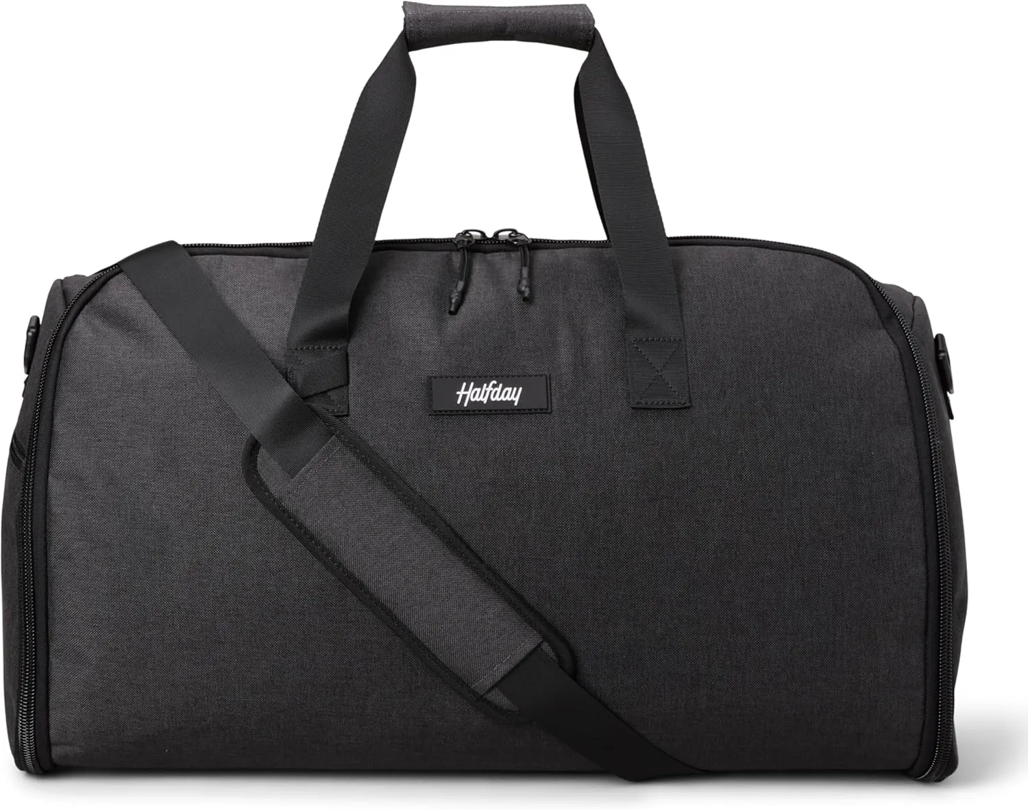 Convertible Garment Duffel Bag 45L  2-in-1 Carry-On Suit Travel Bag with Wrinkle-Free Hanging Compartment, Shoe Pockets & Trolley Sleeve  Weekender for Business Trips, Weddings & Getaways  Shadow