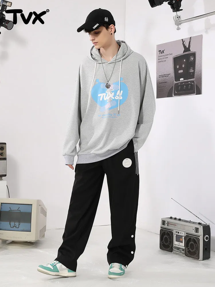 Creative Band-Aid Love letter print couple hoodie