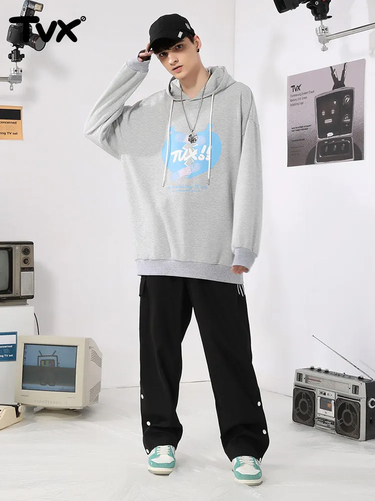 Creative Band-Aid Love letter print couple hoodie