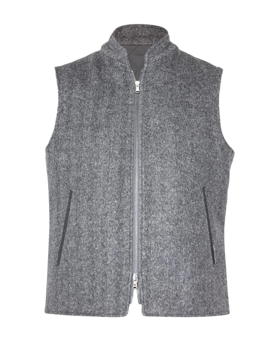 Dark Grey Mens Vest