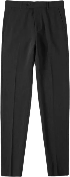DGHM-JLMY Men's Summer Thin British Cropped Pants Slim Fit Ankle-Length Dress Pants Stretch Cropped Skinny Pants