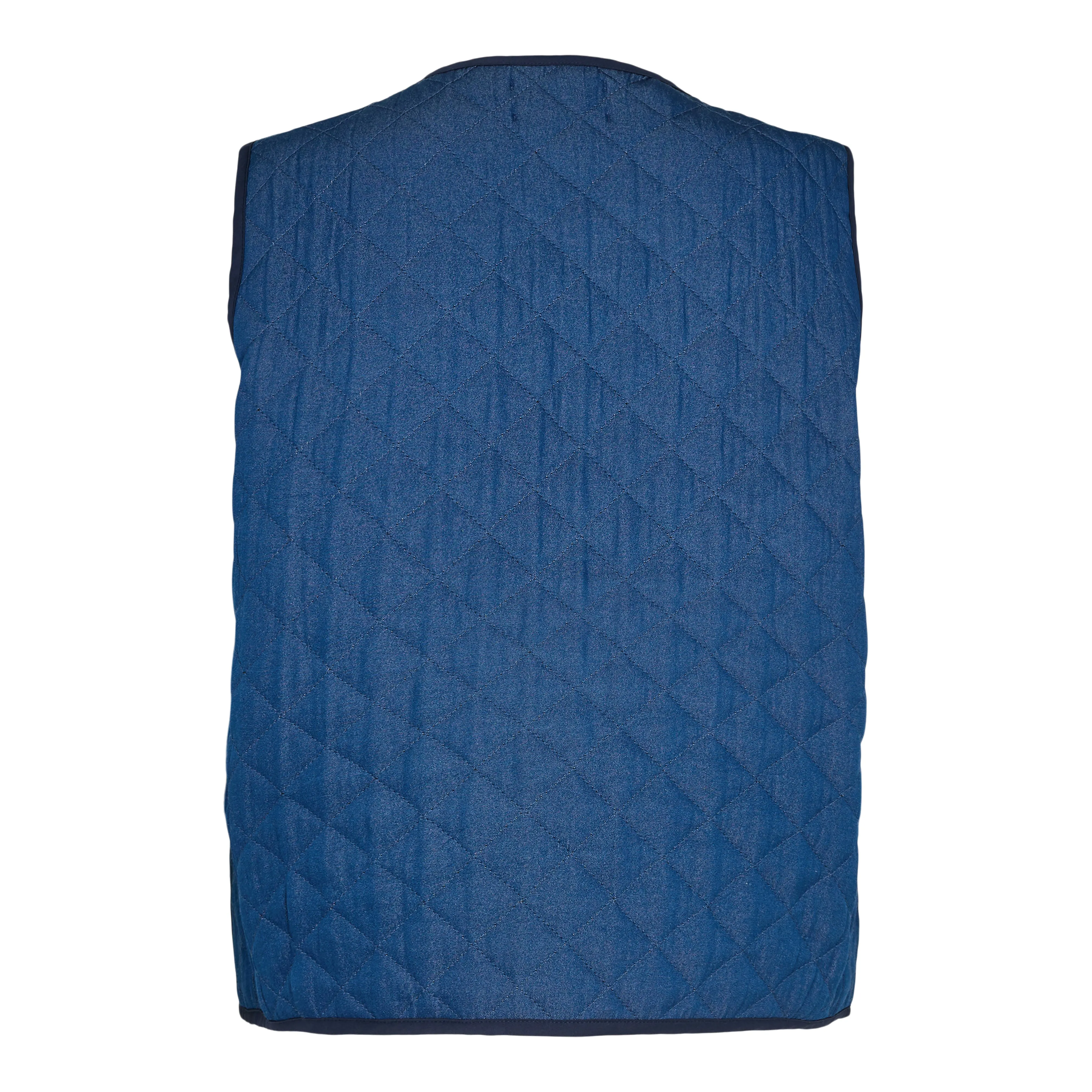 DIBBY-QUILT-VEST - BLUE DENIM