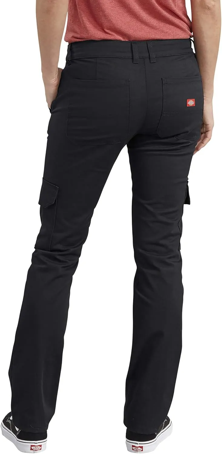 Dickies Women's Stretch Twill Straight Leg Cargo Pant