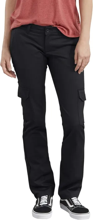 Dickies Women's Stretch Twill Straight Leg Cargo Pant