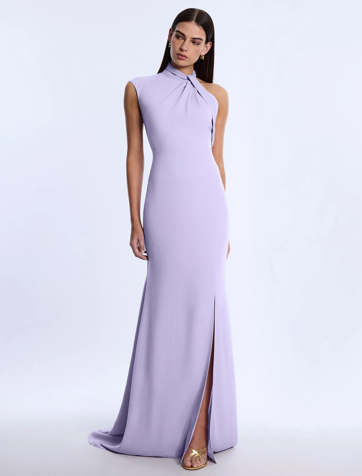 Drape Neck Gown