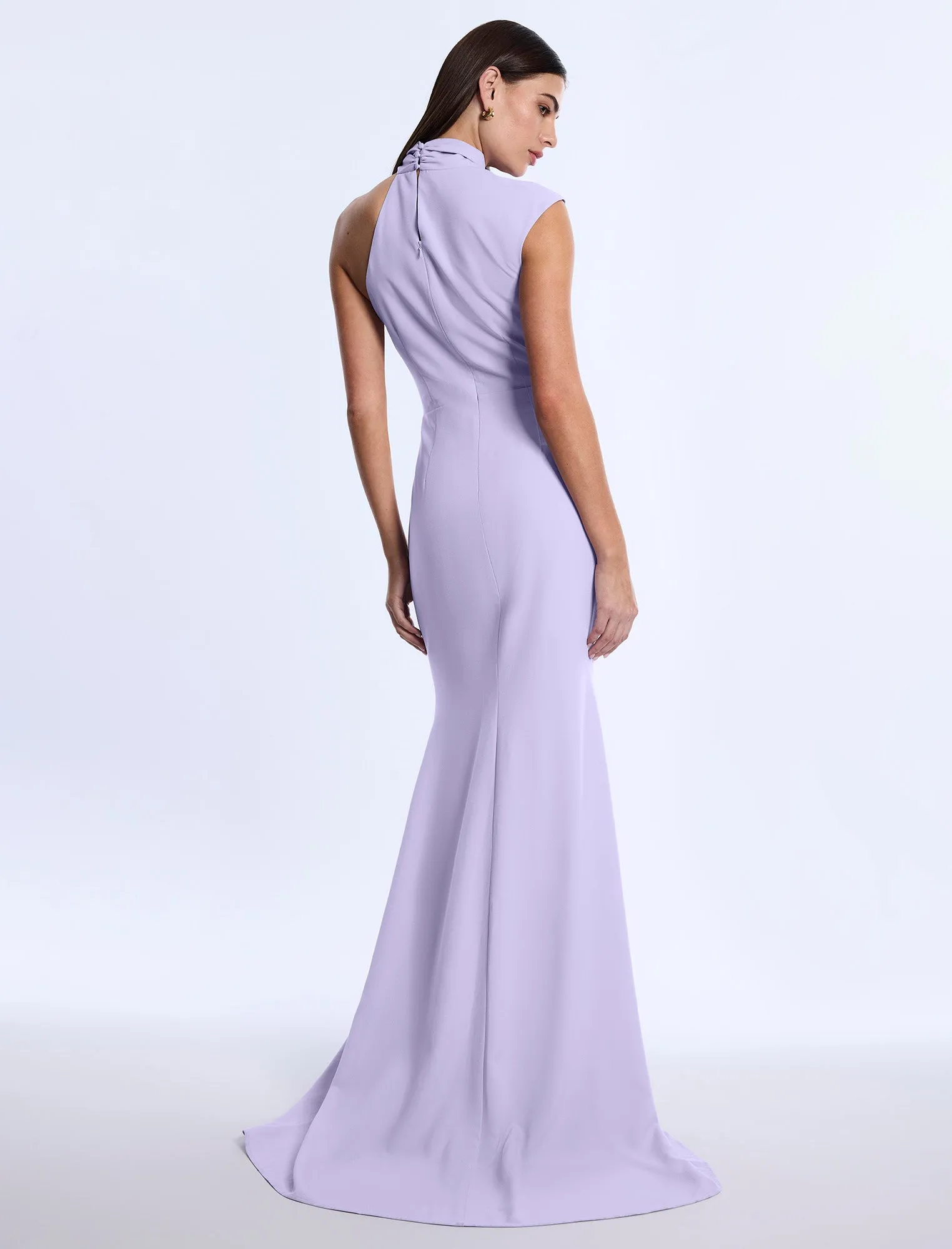 Drape Neck Gown