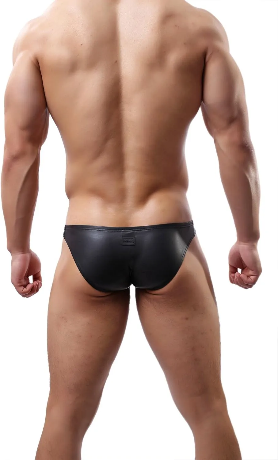 Fashion Sexy Lingerie Men's Underwear Faux Leather Briefs Shorts Pants#c3