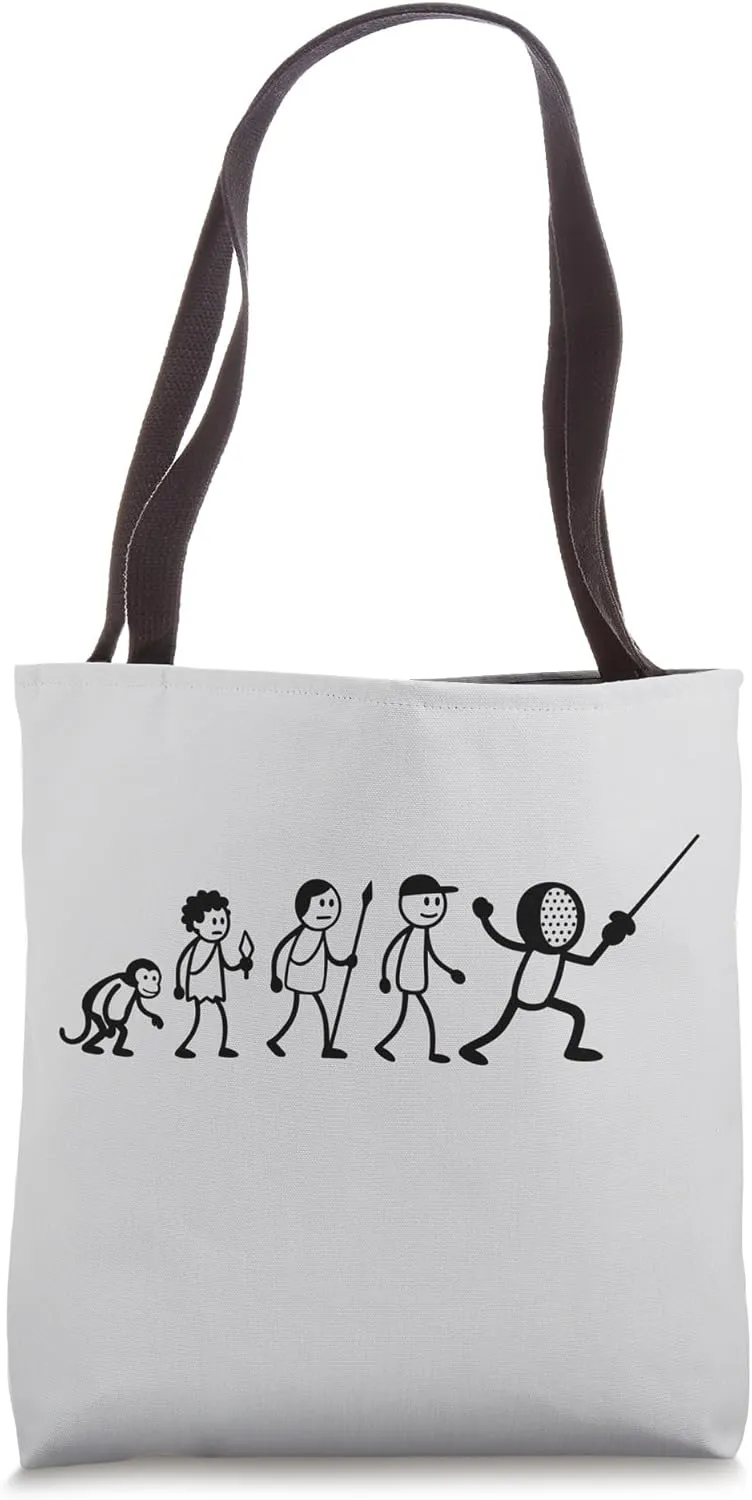 Fencing Game fencer sports Evolution Fencing-Sports fencing Tote Bag