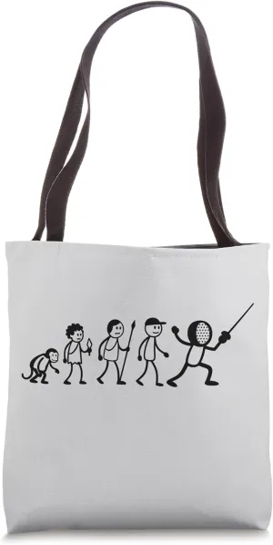 Fencing Game fencer sports Evolution Fencing-Sports fencing Tote Bag
