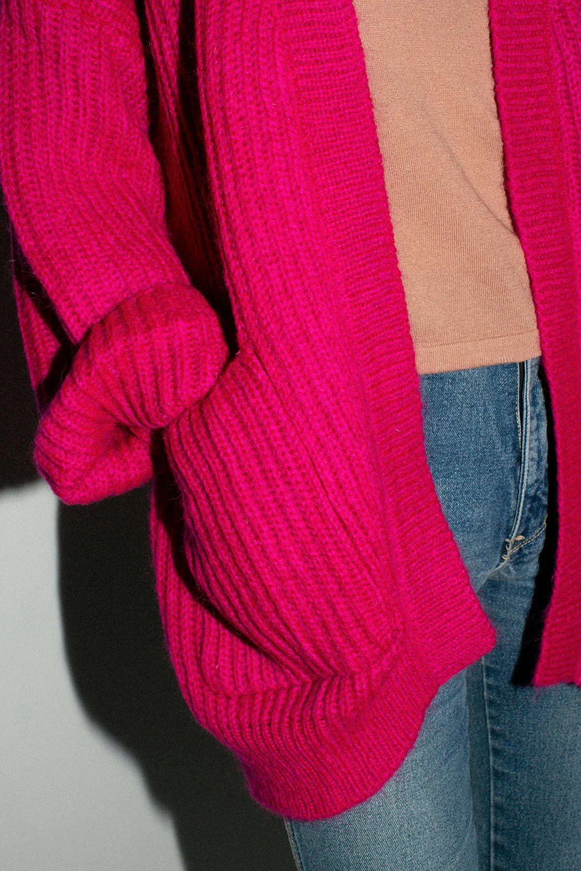Fuchsia XXL Bruno Cardigan