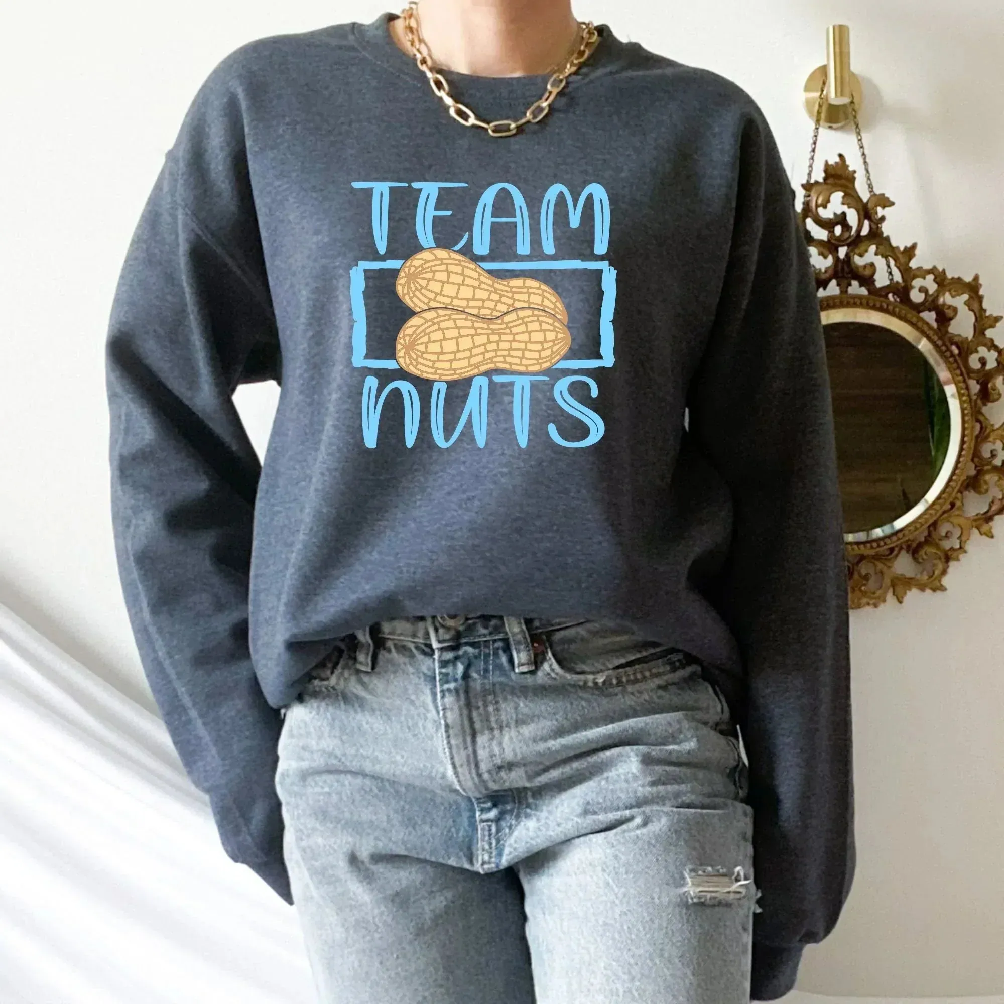 Gender Reveal Shirts, Reveal Group Party T-Shirt, Team Nuts, Team No Nuts, Pregnancy Reveal to Husband, Soon to Be Mom, New Baby Coming Soon