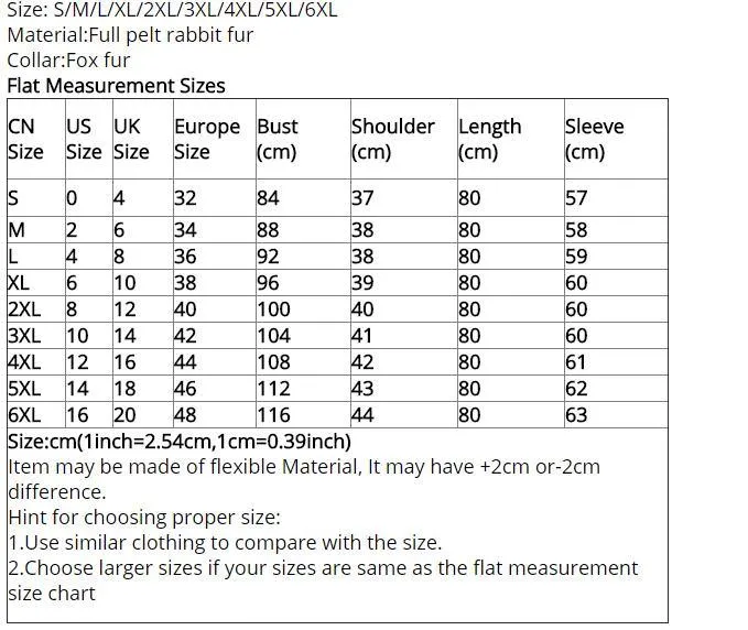 Genuine rabbit fur coat with fox fur collar women rabbit fur jacket winter fur waistcoats custom big size