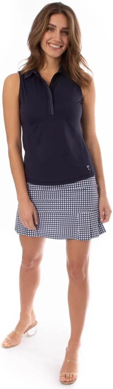 GOLFTINI Womens Fabulous Sleeveless Golf Polo  Soft, Moisture-Wicking, UPF Shirt for Golf, Tennis, Pickleball & Office Wear