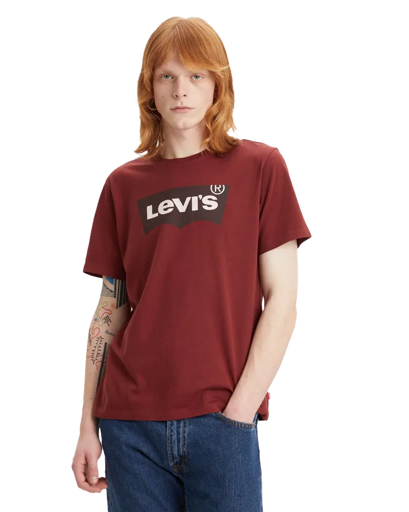 Graphic Crewneck T-Shirt in Port
