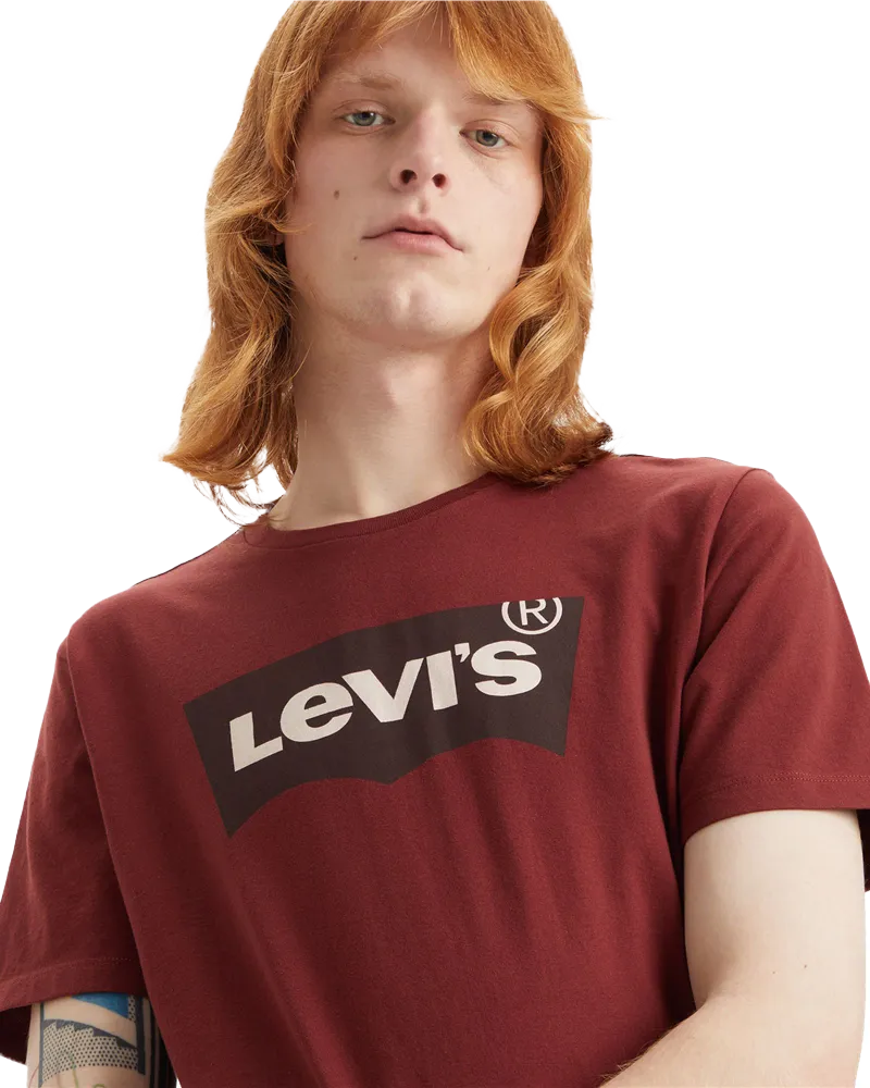 Graphic Crewneck T-Shirt in Port