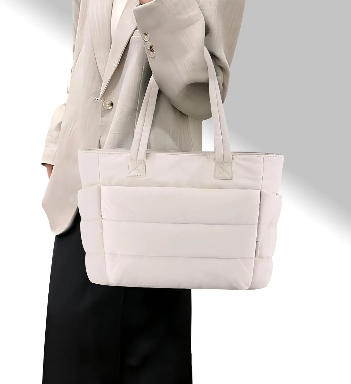 Handbags and Purses for Women Vegan Leather Tote Bag with Zipper Compartments Womens Shoulder Crossbody Satchel Bags