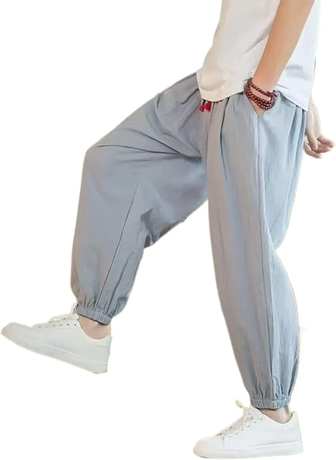 Harem Pants Solid Color Thin Section Loose Wide-Leg Harem Trousers