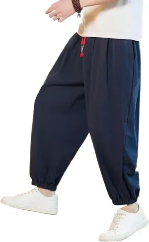 Harem Pants Solid Color Thin Section Loose Wide-Leg Harem Trousers