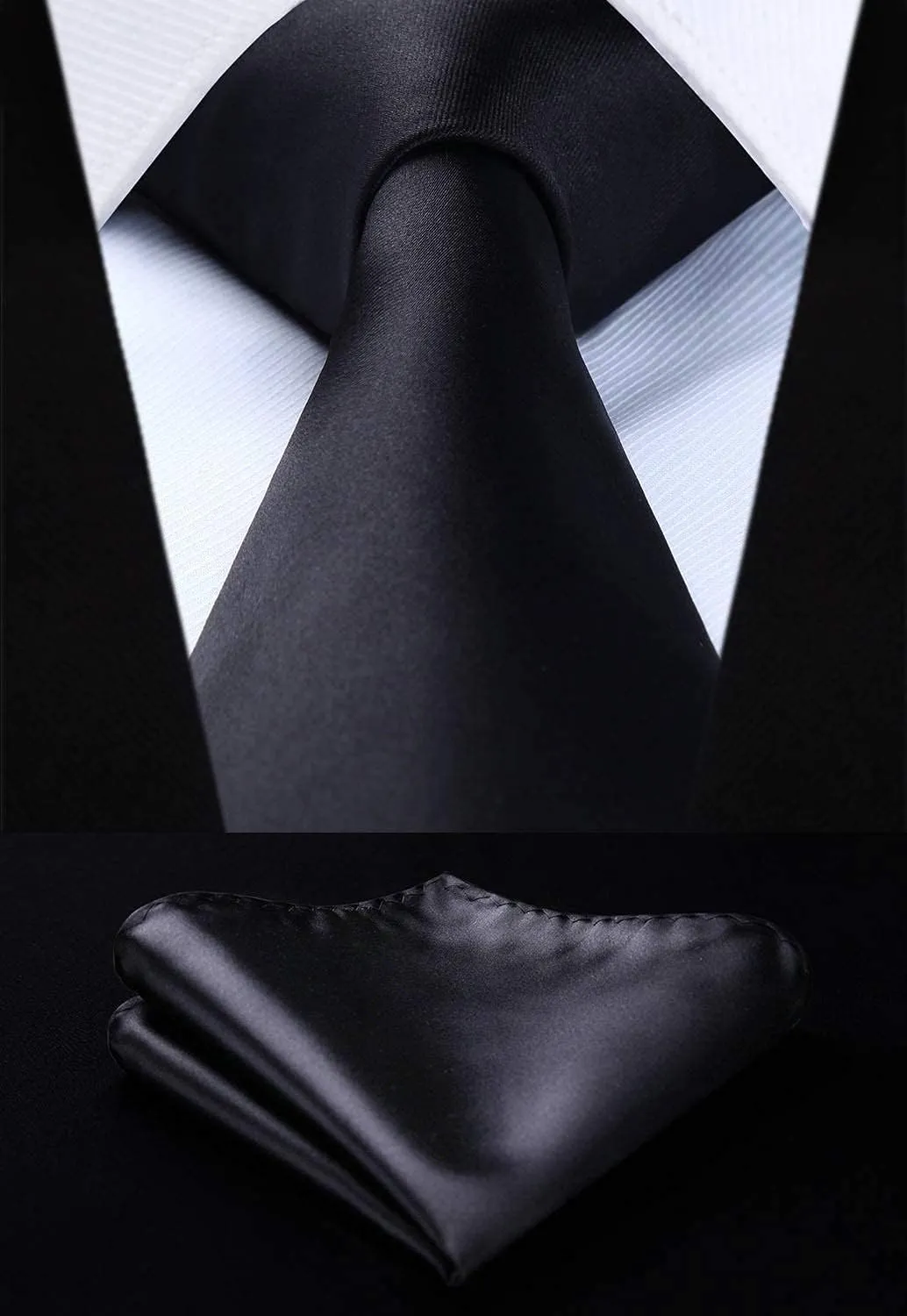 HISDERN 3PC Men's Paisley Floral Jacquard Suit Vest & Necktie and Pocket Square Formal Waistcoat for Tuxedo Wedding Party