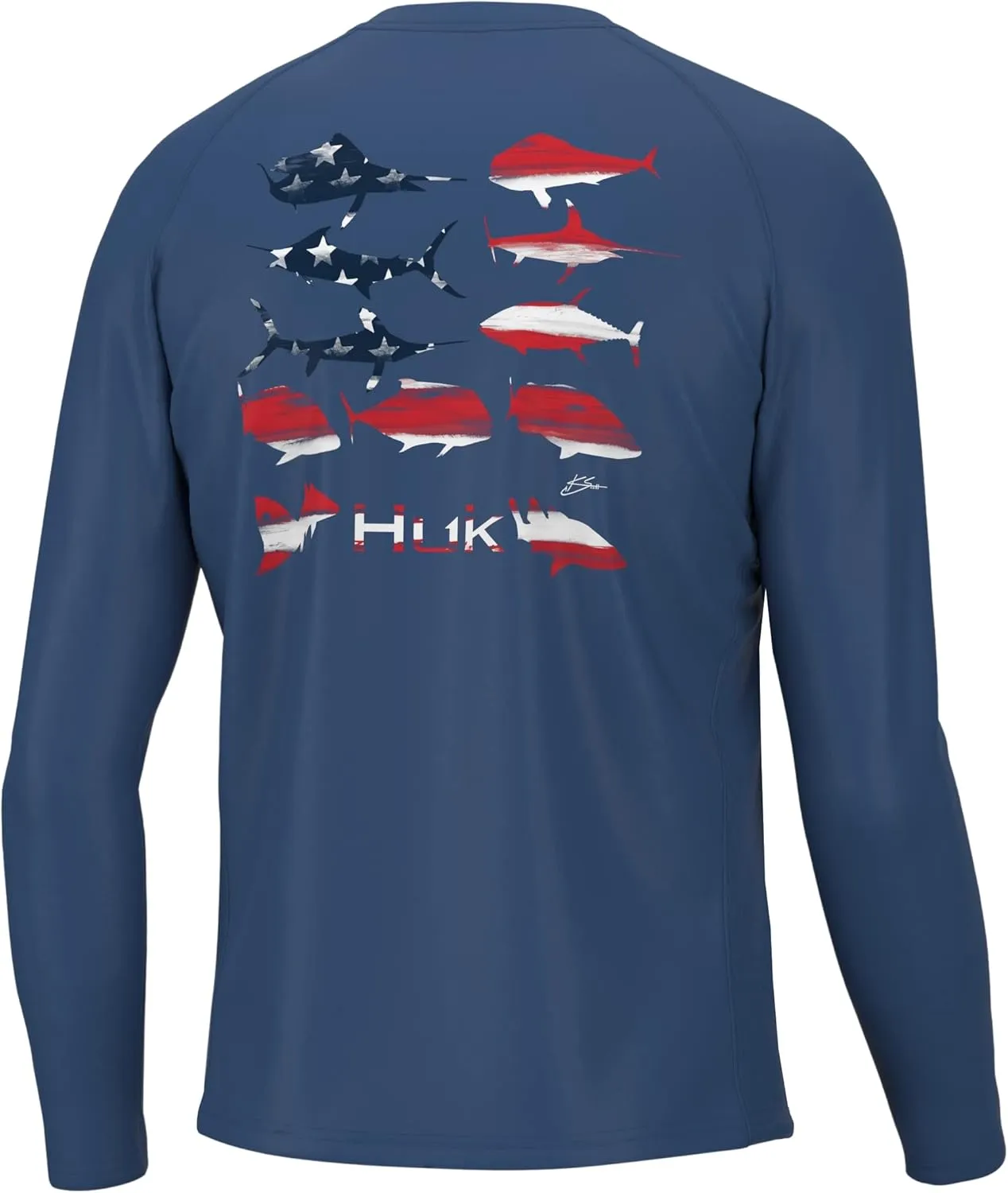 HUK Men's Kc Pursuit Long Sleeve, Sun Protecting Fishing Shirt