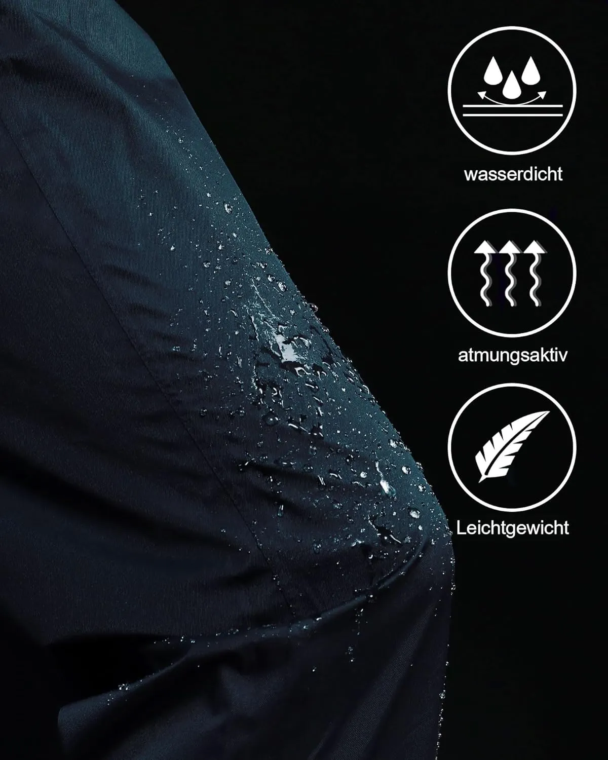 iCreek Women's Rain Pants Waterproof Rain Over Pants Hiking Pants Windproof Lightweight Outdoor for Golf, Fishing