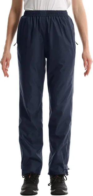 iCreek Women's Rain Pants Waterproof Rain Over Pants Hiking Pants Windproof Lightweight Outdoor for Golf, Fishing