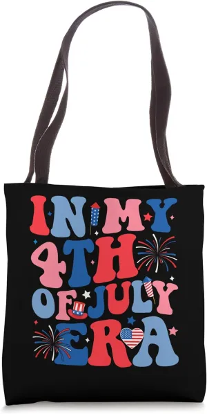 In My 4th Of July Era USA American Flag Independence Day Tote Bag